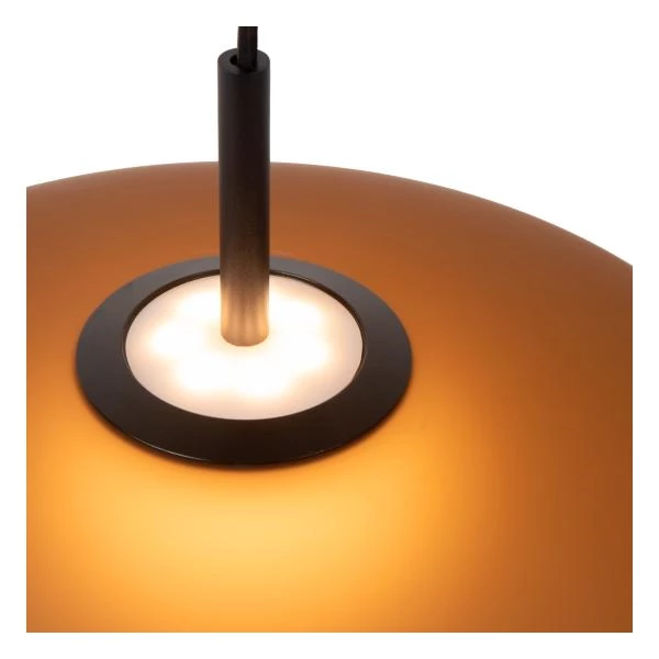 Lucide Premium MENGA - Pendelleuchten - Ø 40 cm - LED Dim. - 1x11W 2700K - Amber - detail 4